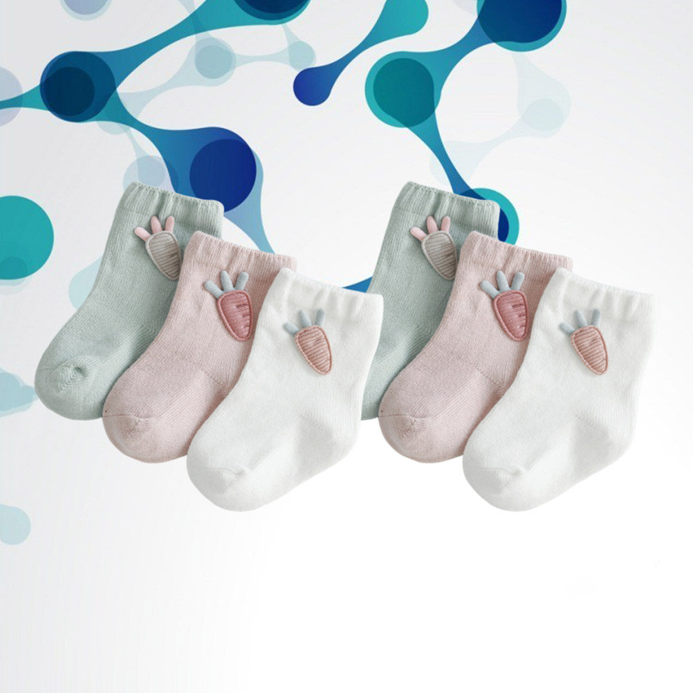 Unisex Baby Socks Non Slip - 3 Pasang Kaus Kaki Bayi Katun