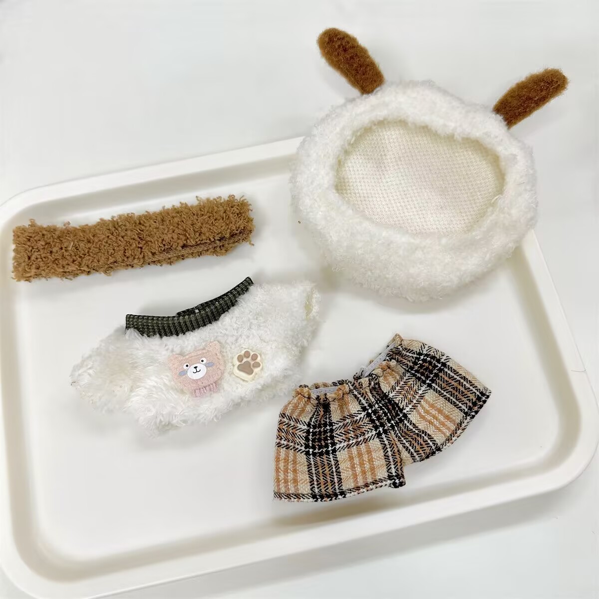 Baby Clothes - Pakaian boneka katun 10cm untuk musim