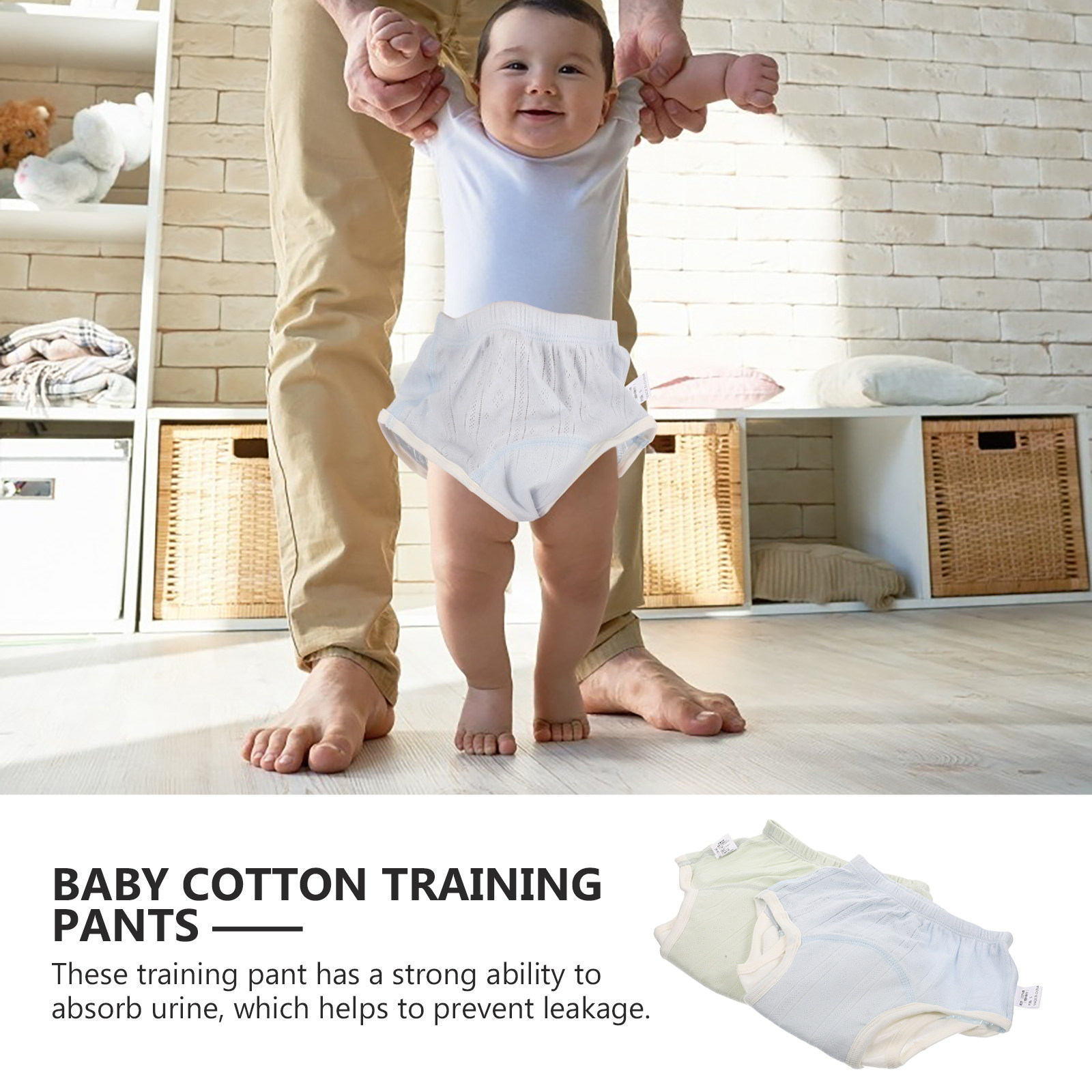 2 buah Celana Latihan Katun Pr - Toddler Training Pants Leak Proof ulasan dan harga