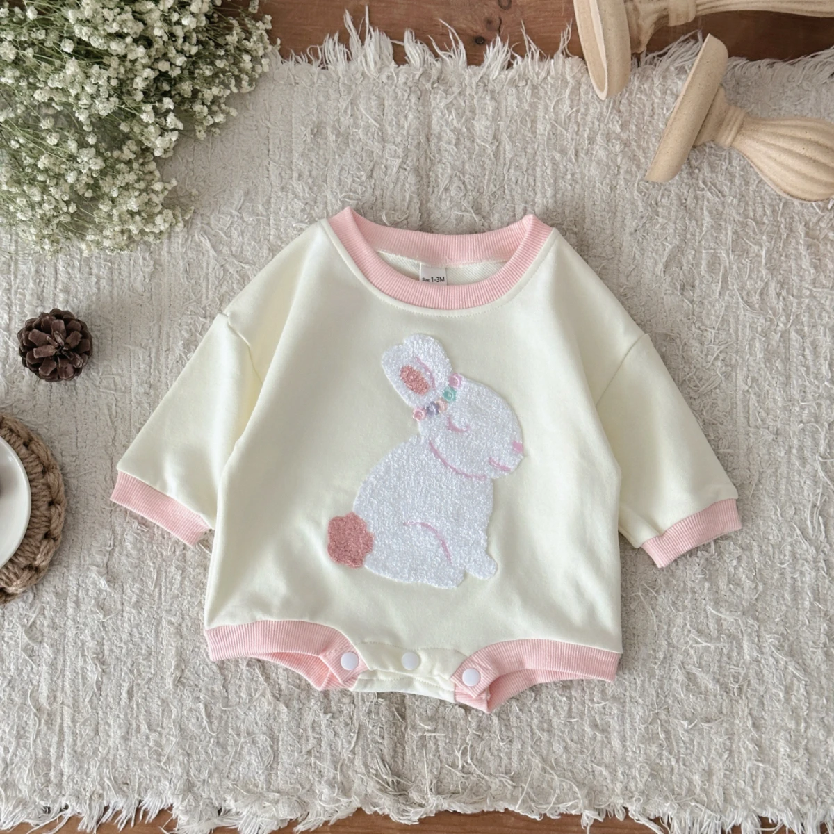 Baju bayi perempuan baru lahir - Newborn Baby Girl Romper Floral ulasan dan harga