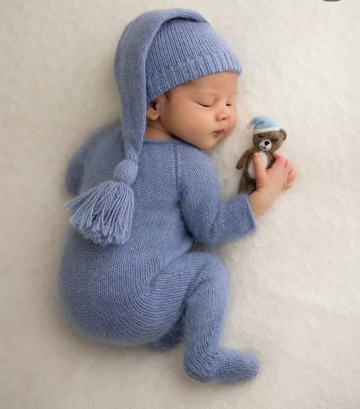 Set Baju dan Topi Rajut untuk  - Infant Photography Props Outfit ulasan dan harga